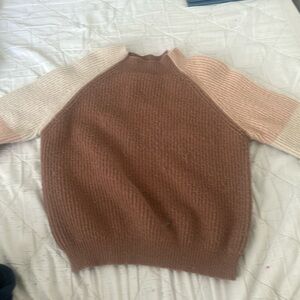 Neutral colored soft sweater